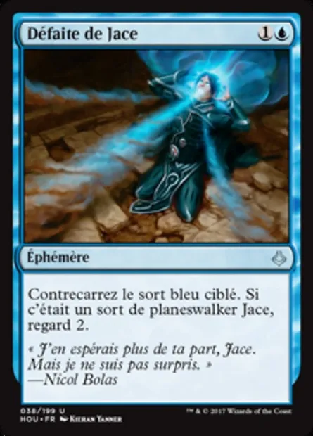 Défaite de Jace, carte Magic HOU 38 — extension L’âge de la destruction