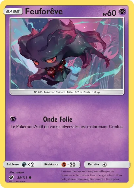 Feuforêve, carte Pokémon CIN 39 — extension Invasion Carmin