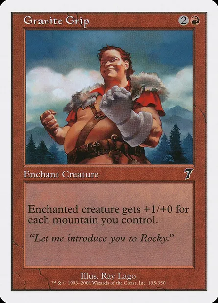 Granite Grip, Magic card 7ED 195 — Seventh Edition set