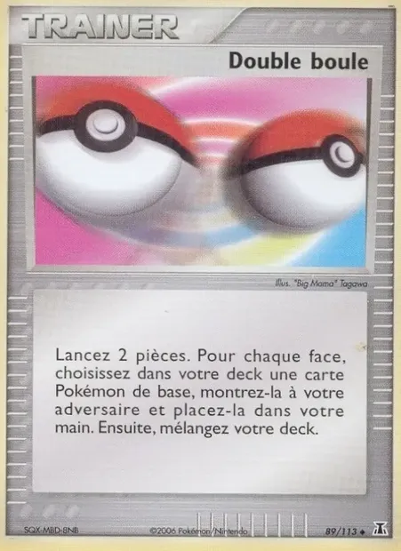Double boule, carte Pokémon DS 89 — extension EX Espèces Delta