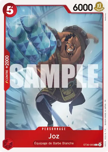 Joz, carte One Piece ST30-005 — extension LUFFY ET ACE
