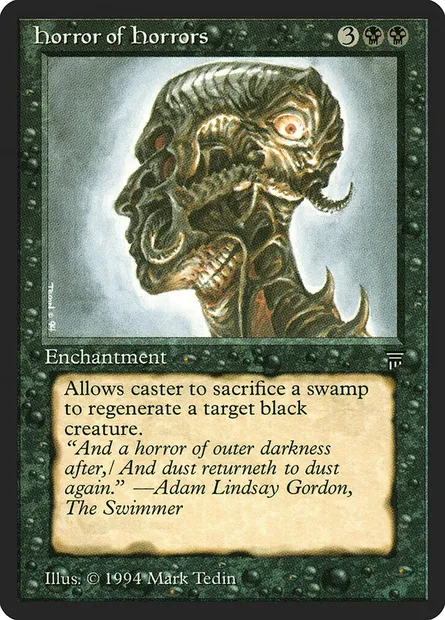 Horror of Horrors, Magic card LEG 106 — Legends set