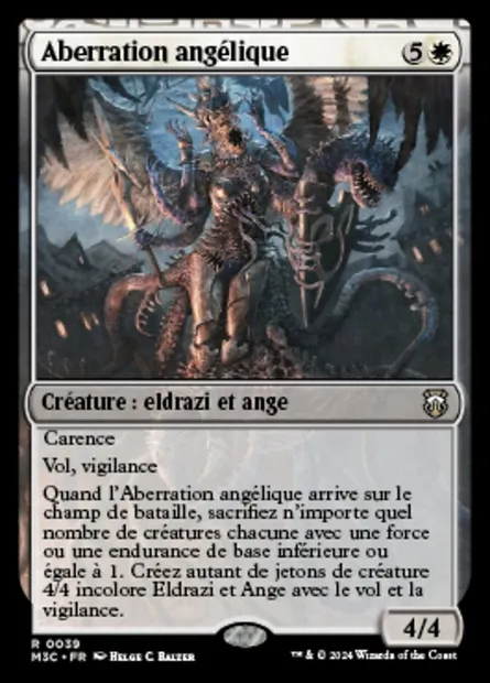 Aberration angélique, carte Magic M3C 39 — extension Modern Horizons 3 Commander