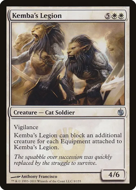 Kemba's Legion, Magic card MBS 9 — Mirrodin Besieged set