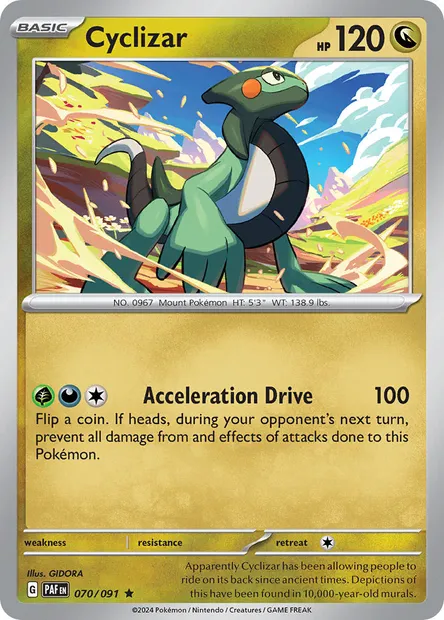 Cyclizar, Pokémon card PAF 070 — Paldean Fates set