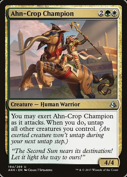 Ahn-Crop Champion, Magic card AKH 194 — Amonkhet set