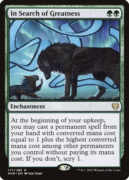 In Search of Greatness, Magic card KHM 177 — Kaldheim set