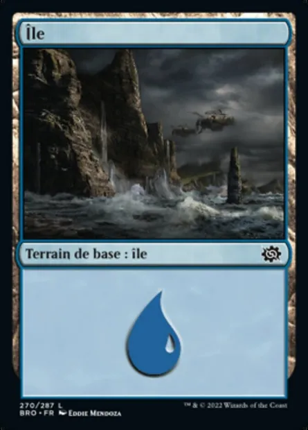 Île, carte Magic BRO 270 — extension La Guerre Fratricide