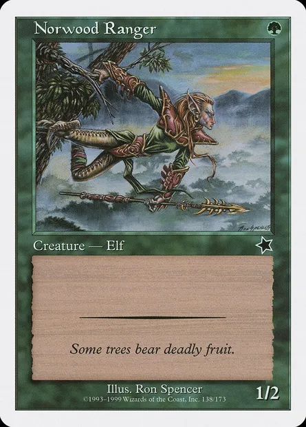 Ranger de Norbois, carte Magic S99 138 — extension Starter 1999