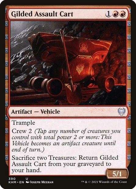 Gilded Assault Cart, Magic card KHM 390 — Kaldheim set