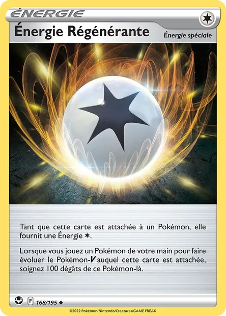 Énergie Régénérante, carte Pokémon SIT 168 — extension Tempête Argentée