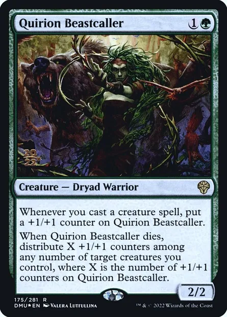 Quirion Beastcaller, Magic card PDMU 175s — Dominaria United Promos set