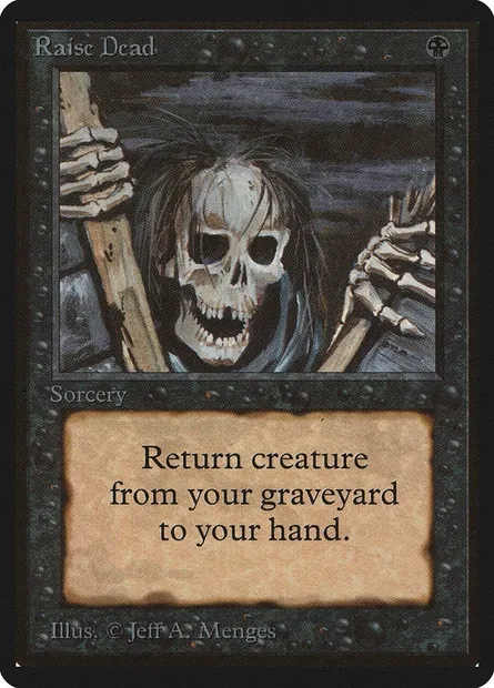 Raise Dead, Magic card LEB 123 — Limited Edition Beta set