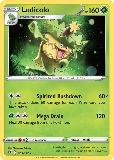 Ludicolo, Pokémon card RCL 9 — Rebel Clash set
