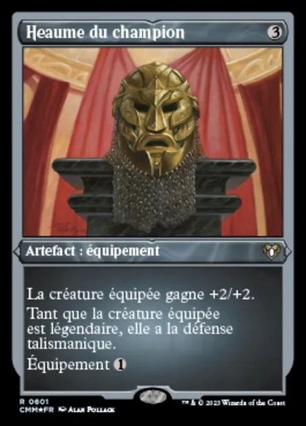 Heaume du champion, carte Magic CMM 601 — extension Commander Masters