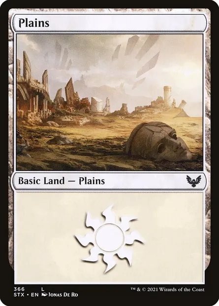 Plains, Magic card STX 366 — Strixhaven: School of Mages set