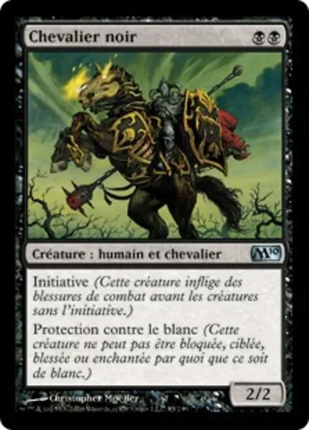 Chevalier noir, carte Magic M10 85 — extension Magic 2010