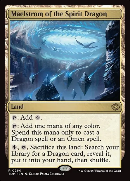 Maelstrom of the Spirit Dragon, Magic card TDM 260 — Tarkir: Dragonstorm set