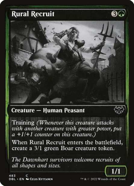 Rural Recruit, Magic card DBL 483 — Innistrad: Double Feature set