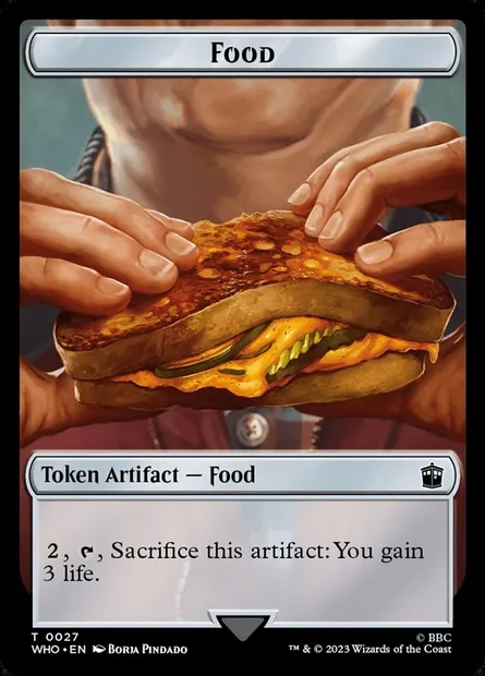 Food, carte Magic TWHO 27 — extension Doctor Who Tokens