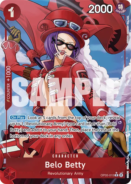 Belo Betty, One Piece card OP05-015 — AWAKENING OF THE NEW ERA set