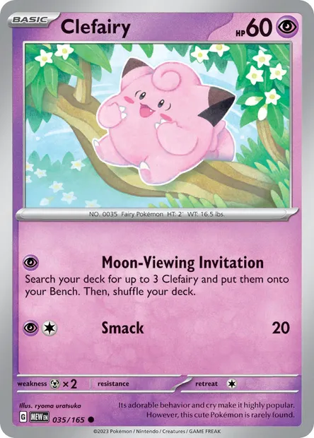 Clefairy, Pokémon card MEW 035 — 151 set