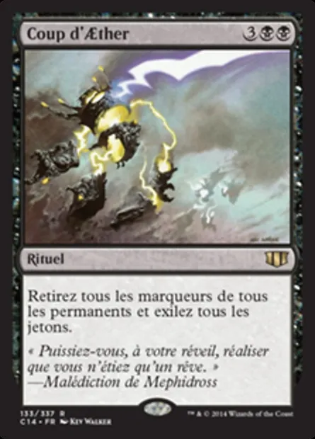 Coup d'Aether, carte Magic C14 133 — extension Commander 2014