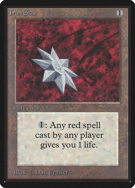 Etoile de fer, carte Magic LEB 251 — extension Limited Edition Beta