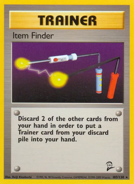 Item Finder, Pokémon card B2 103 — Base Set 2 set