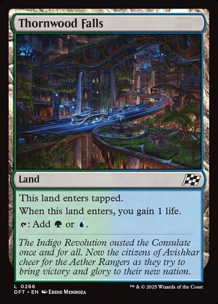 Thornwood Falls, Magic card DFT 266 — Aetherdrift set
