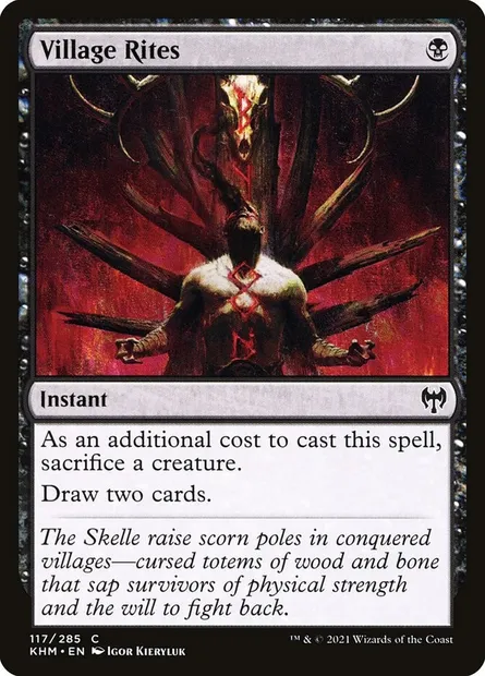 Village Rites, Magic card KHM 117 — Kaldheim set