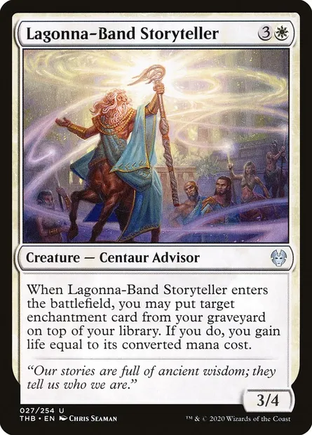Lagonna-Band Storyteller, Magic card THB 27 — Theros Beyond Death set