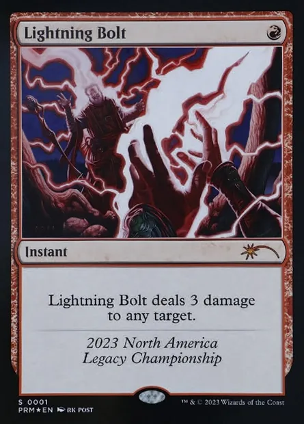Lightning Bolt, Magic card OLGC 2023 — Legacy Championship set