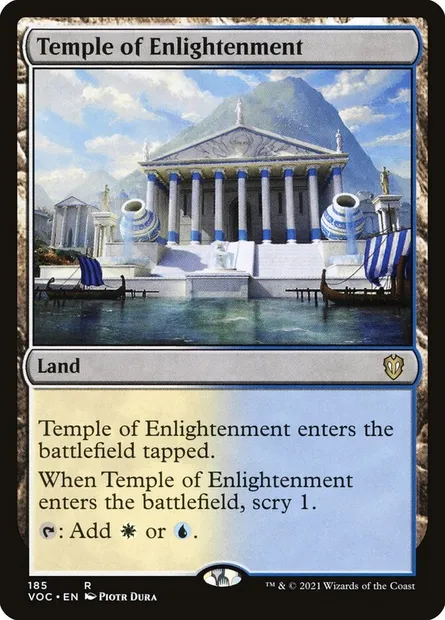Temple of Enlightenment, Magic card VOC 185 — Crimson Vow Commander set
