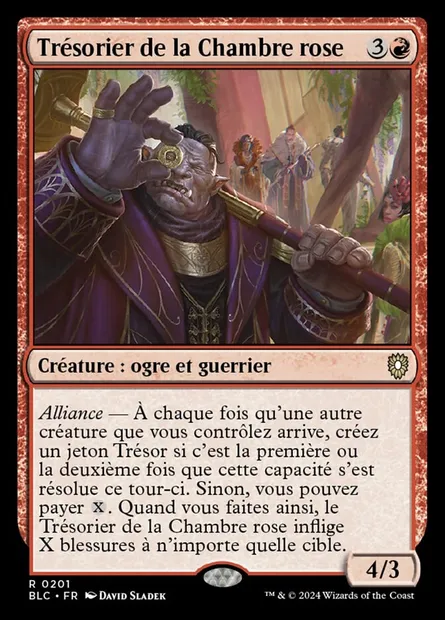 Trésorier de la Chambre rose, carte Magic BLC 201 — extension Bloomburrow Commander