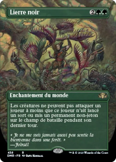 Lierre noir, carte Magic DMR 438 — extension Dominaria Remastered