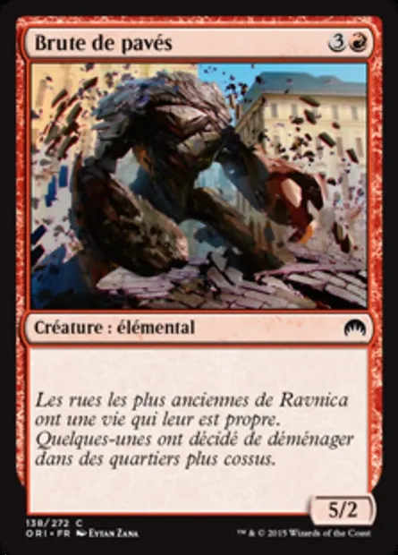 Brute de pavés, carte Magic ORI 138 — extension Magic Origines