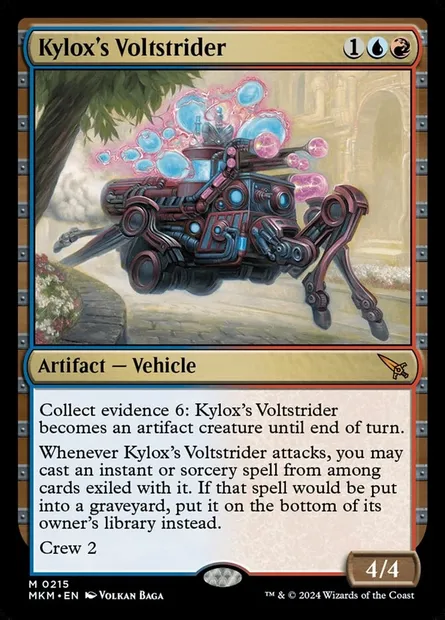 Kylox's Voltstrider, Magic card MKM 215 — Murders at Karlov Manor set