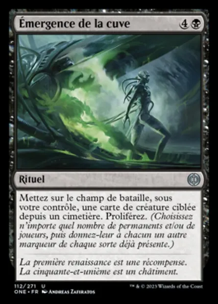 Émergence de la cuve, carte Magic ONE 112 — extension Tous Phyrexians