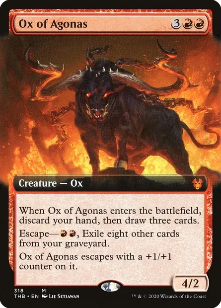 Ox of Agonas, Magic card THB 318 — Theros Beyond Death set