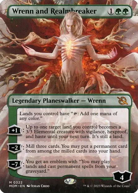 Wrenn and Realmbreaker, Magic card MOM 322 — March of the Machine set