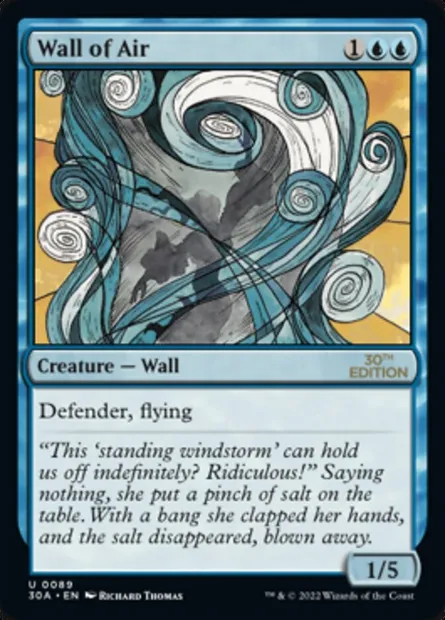 Wall of Air, Magic card 30A 89 — 30th Anniversary Edition set