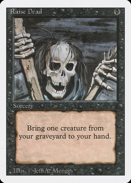 Raise Dead, Magic card 3ED 124 — Revised Edition set