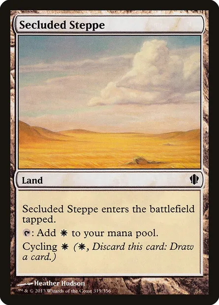 Secluded Steppe, Magic card C13 319 — Commander 2013 set