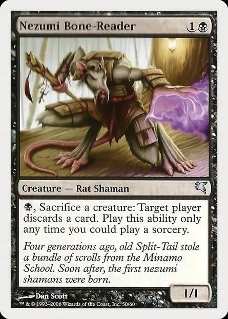 Nezumi Bone-Reader, Magic card PHUK 50 — Hachette UK set