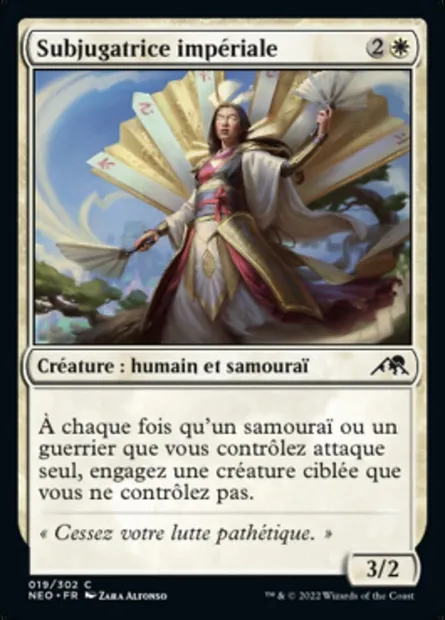 Subjugatrice impériale, carte Magic NEO 19 — extension Kamigawa: La Dynastie Néon