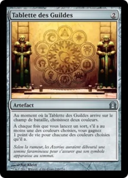 Tablette des Guildes, carte Magic RTR 235 — extension Retour à Ravnica