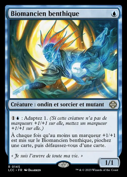 Biomancien benthique, carte Magic LCC 145 — extension The Lost Caverns of Ixalan Commander