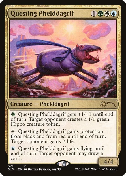 Questing Phelddagrif, Magic card SLD 671 — Secret Lair Drop set