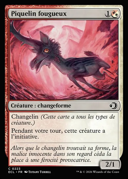 Piquelin fougueux, carte Magic ECL 223 — extension Lorwyn Eclipsed
